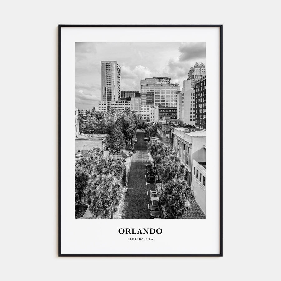 Orlando Portrait B&W No 1 Poster