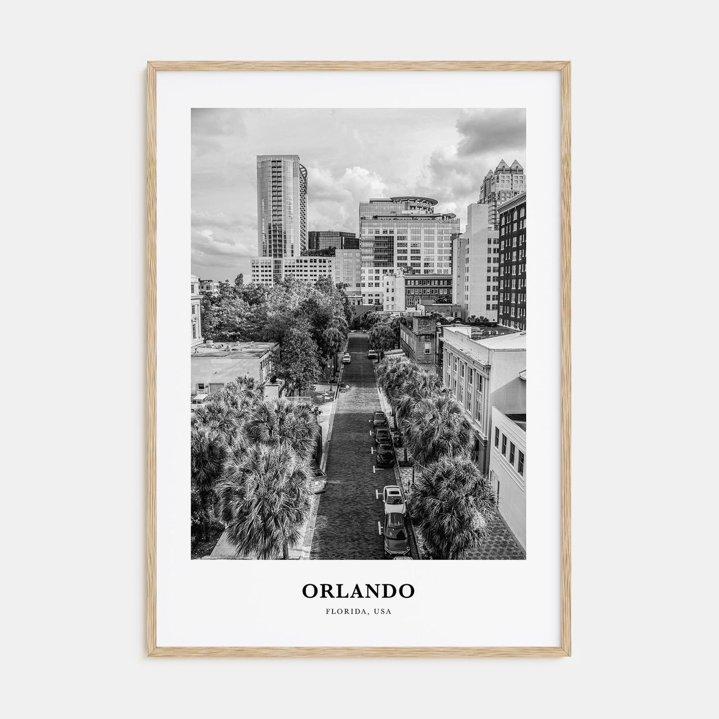 Orlando Portrait B&W No 1 Poster