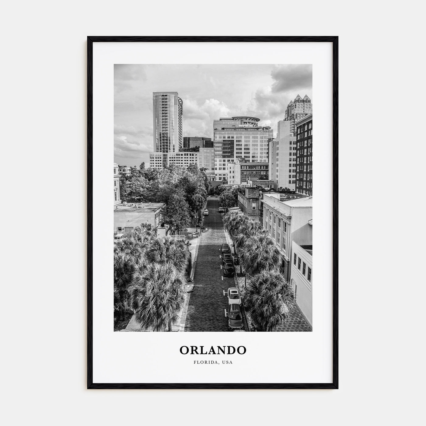 Orlando Portrait B&W No 1 Poster