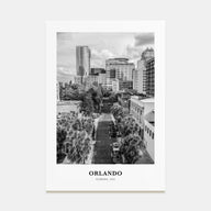 Orlando Portrait B&W No 1 Poster