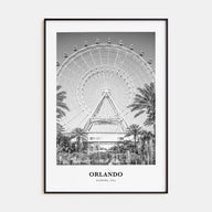 Orlando Portrait B&W No 2 Poster