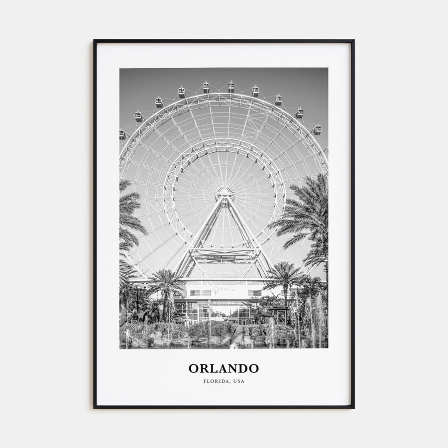 Orlando Portrait B&W No 2 Poster