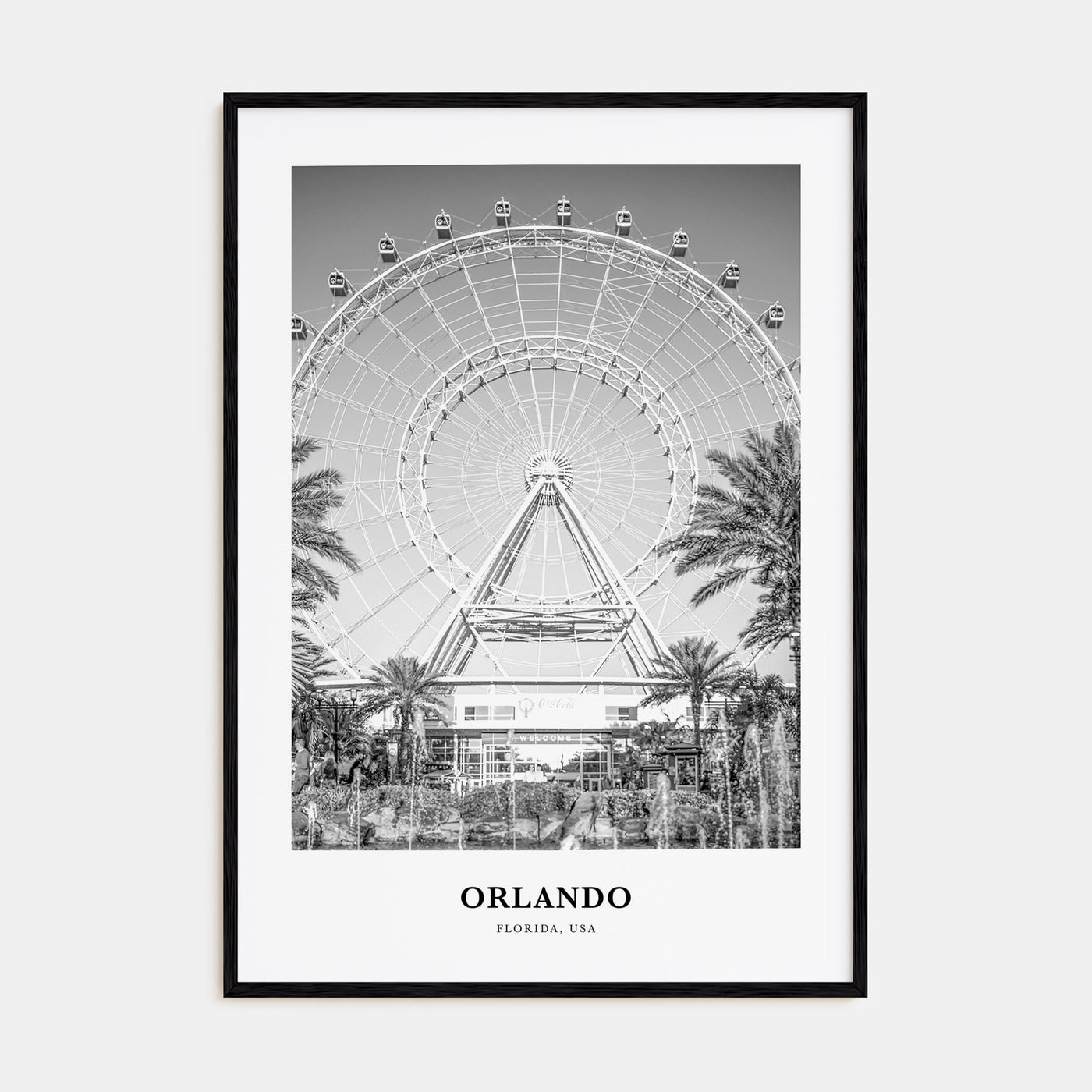 Orlando Portrait B&W No 2 Poster