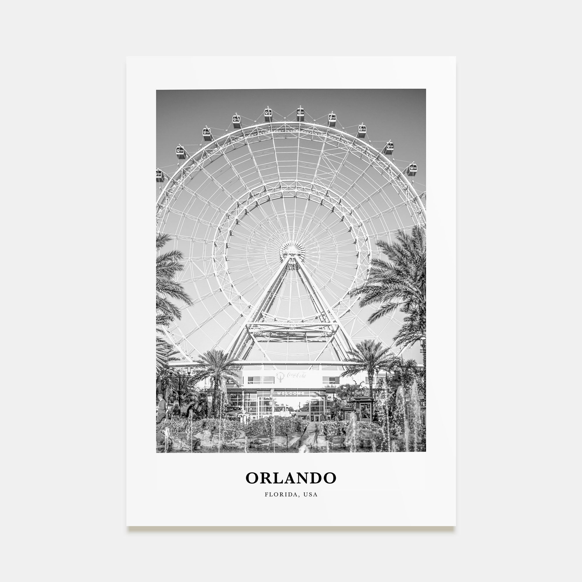 Orlando Portrait B&W No 2 Poster
