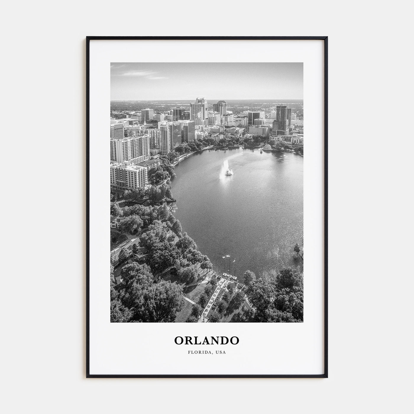 Orlando Portrait B&W No 3 Poster