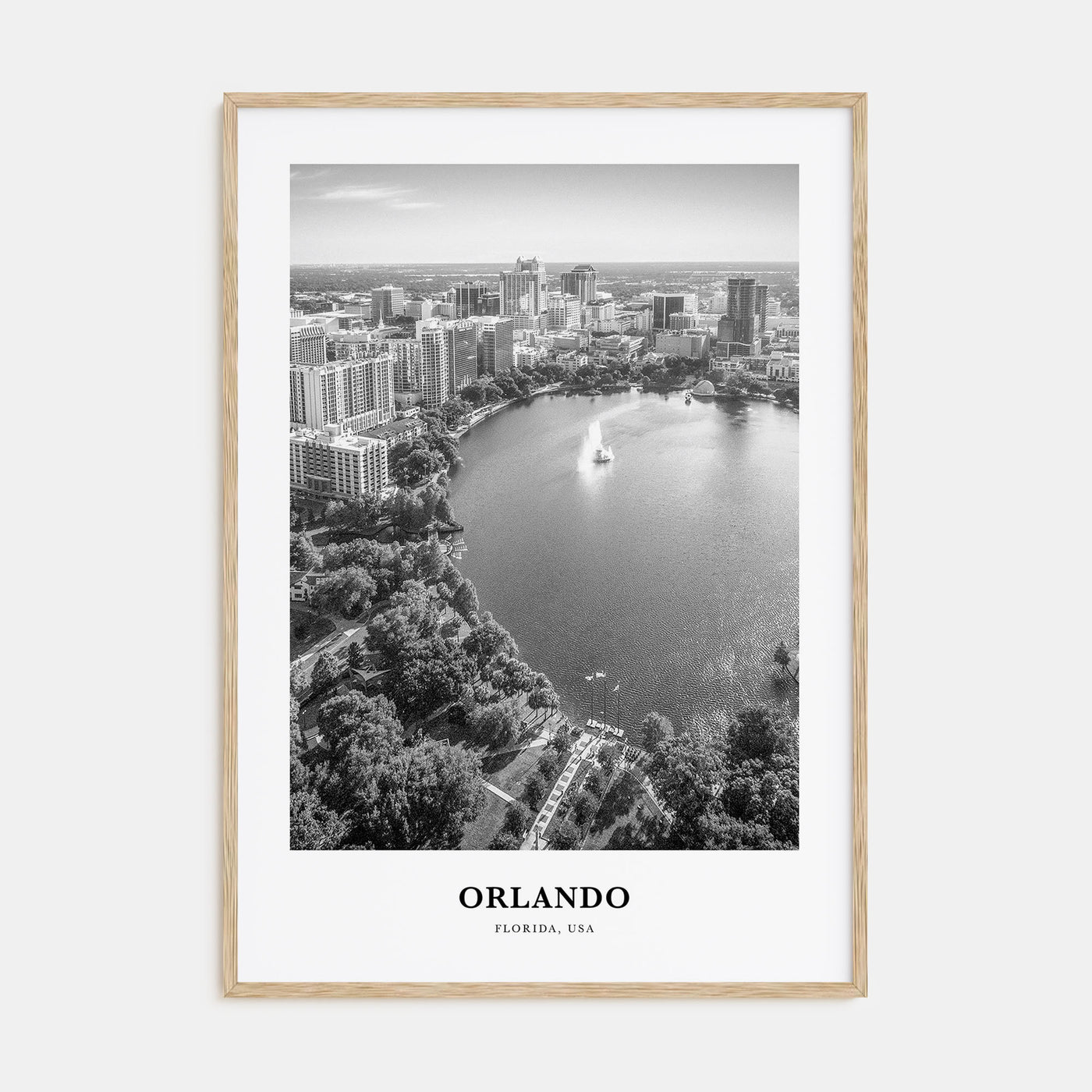 Orlando Portrait B&W No 3 Poster