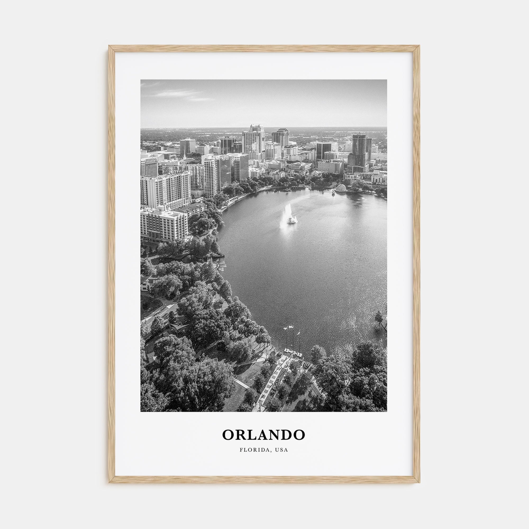 Orlando Portrait B&W No 3 Poster