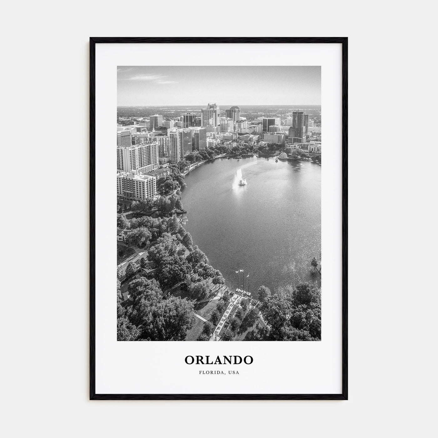 Orlando Portrait B&W No 3 Poster