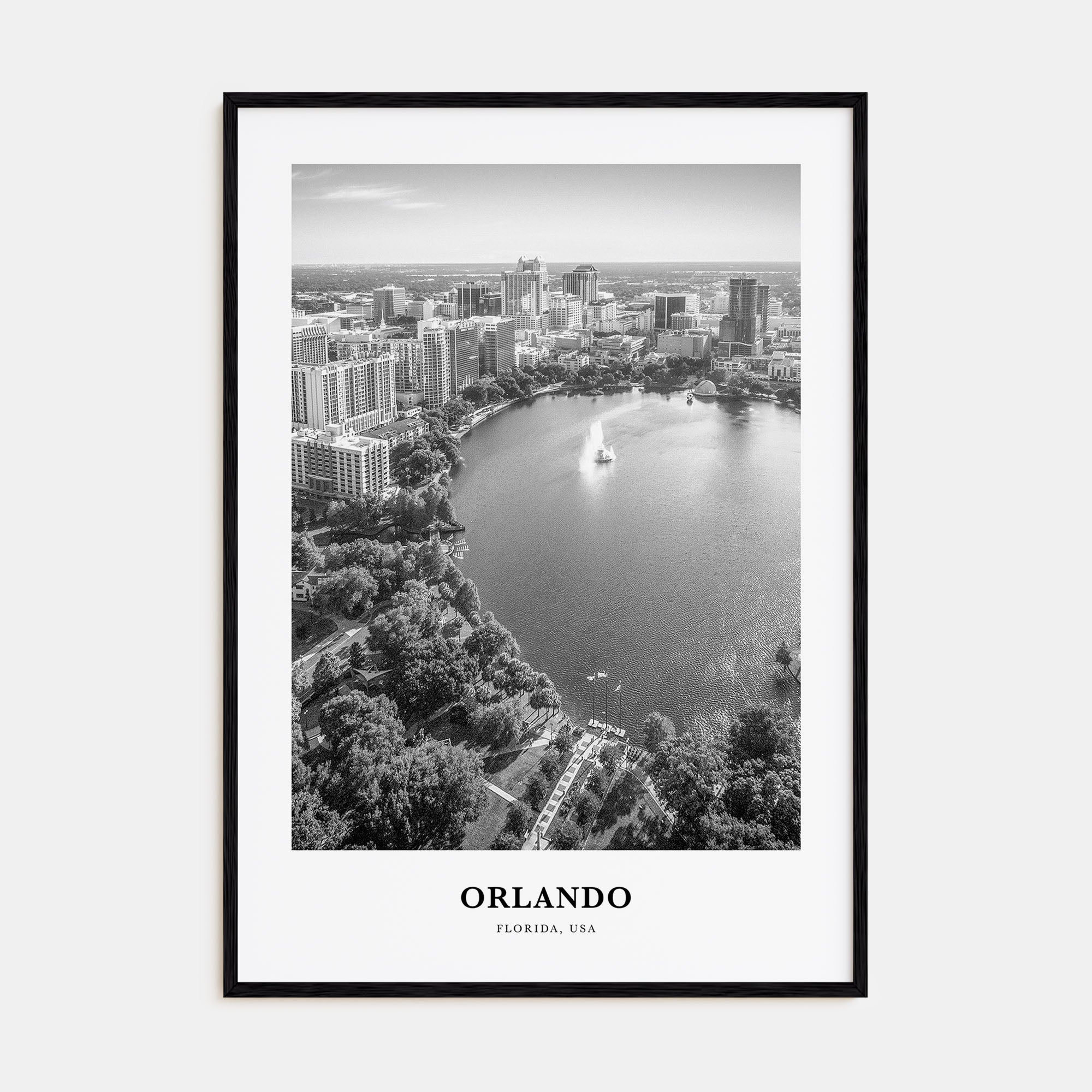 Orlando Portrait B&W No 3 Poster