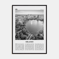 Orlando Travel B&W No 1 Poster