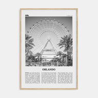 Orlando Travel B&W No 2 Poster
