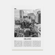Orlando Travel B&W No 3 Poster