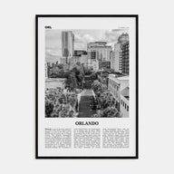 Orlando Travel B&W No 3 Poster