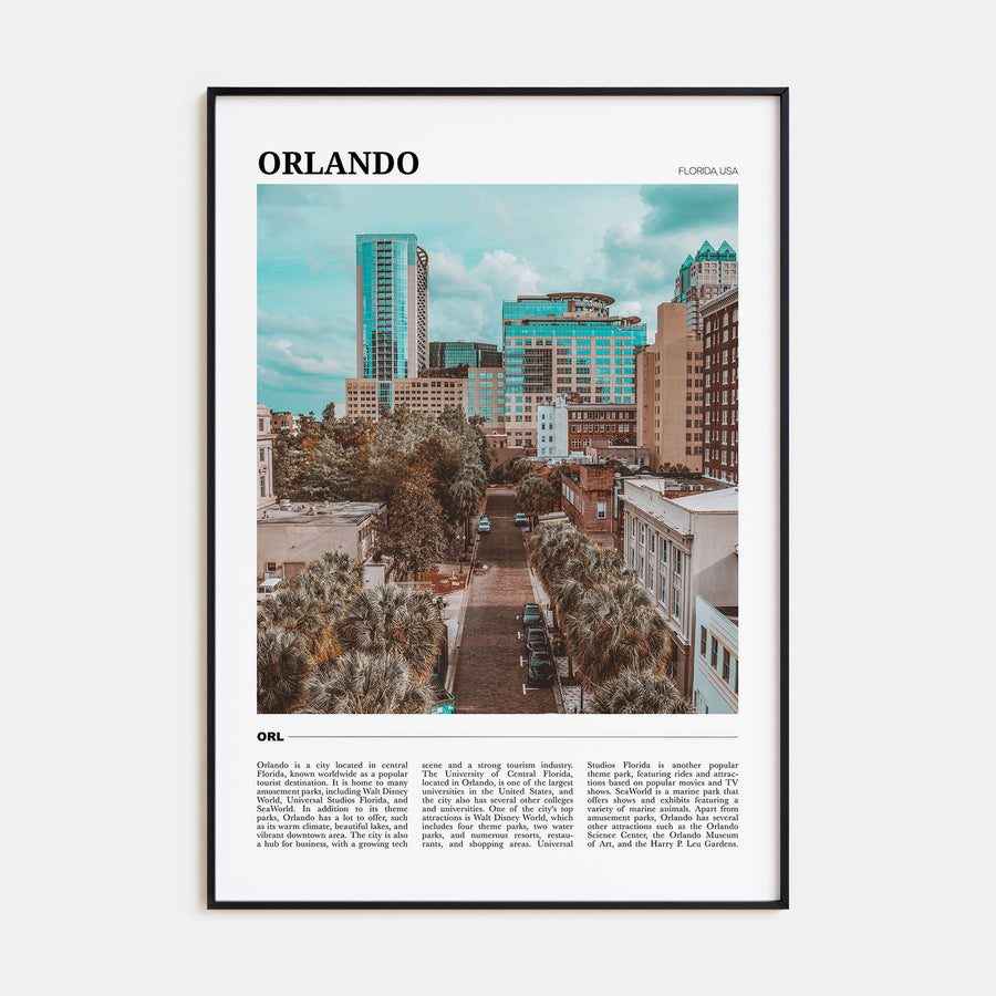 Orlando Travel Color No 1 Poster