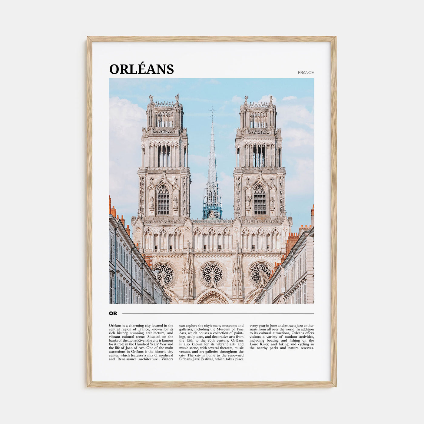 Orléans Travel Color Poster