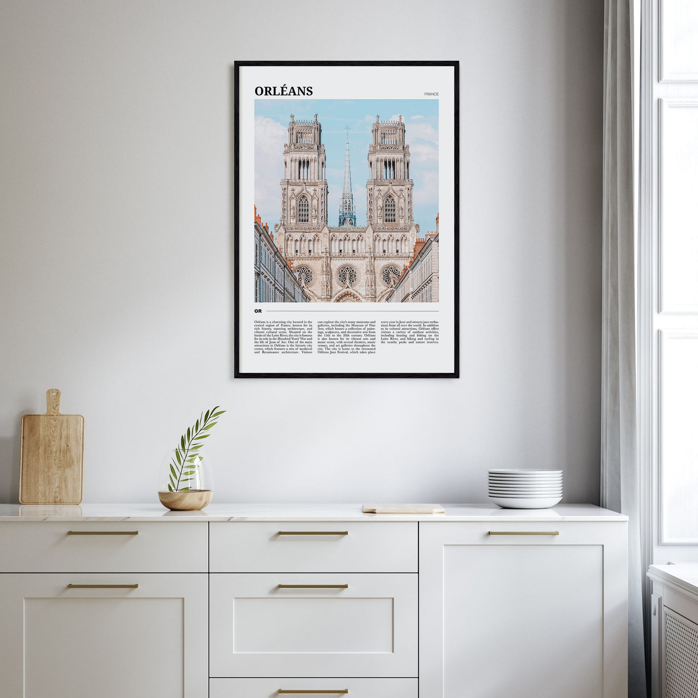 Orléans Travel Color Poster