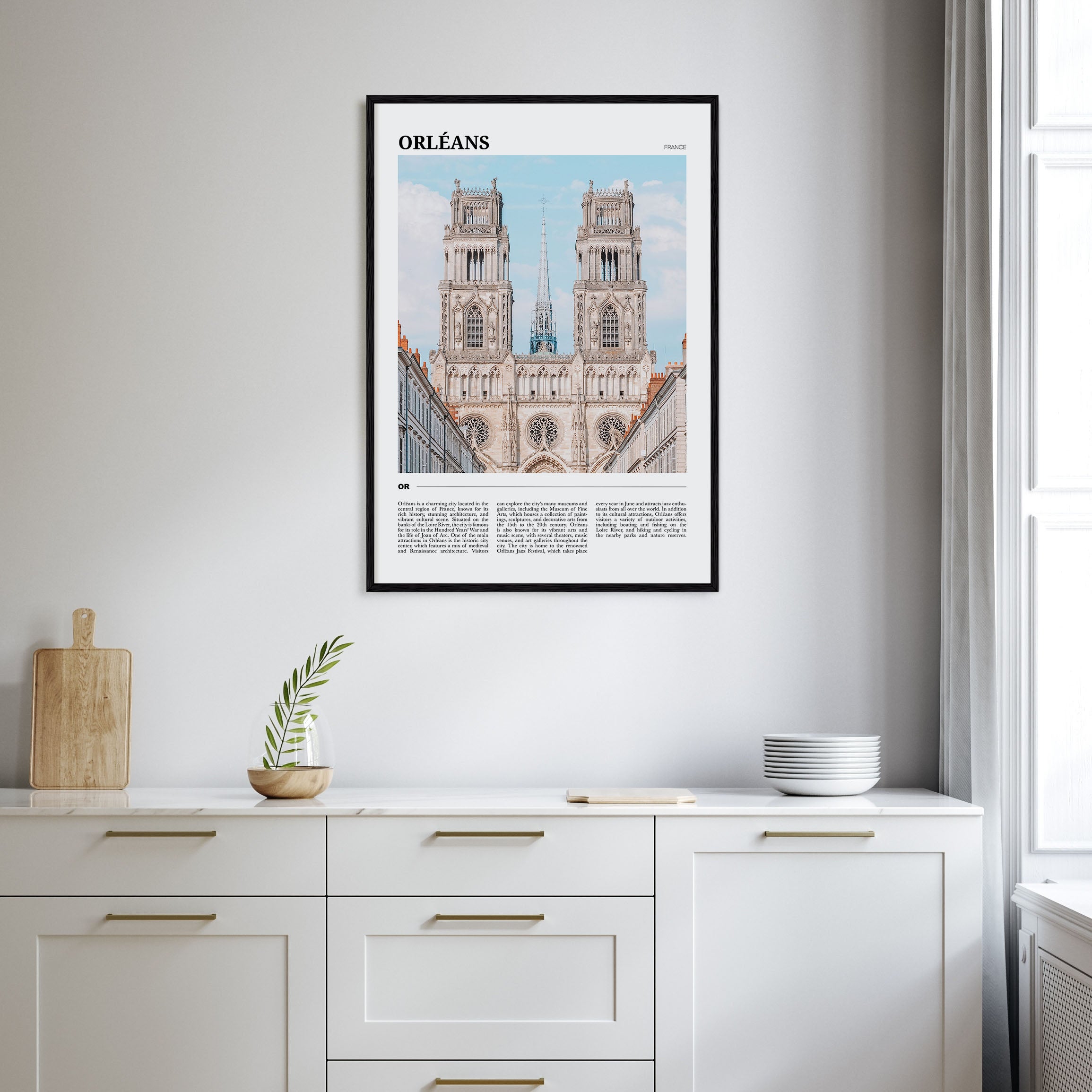 Orléans Travel Color Poster