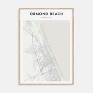 Ormond Beach Map Portrait Poster