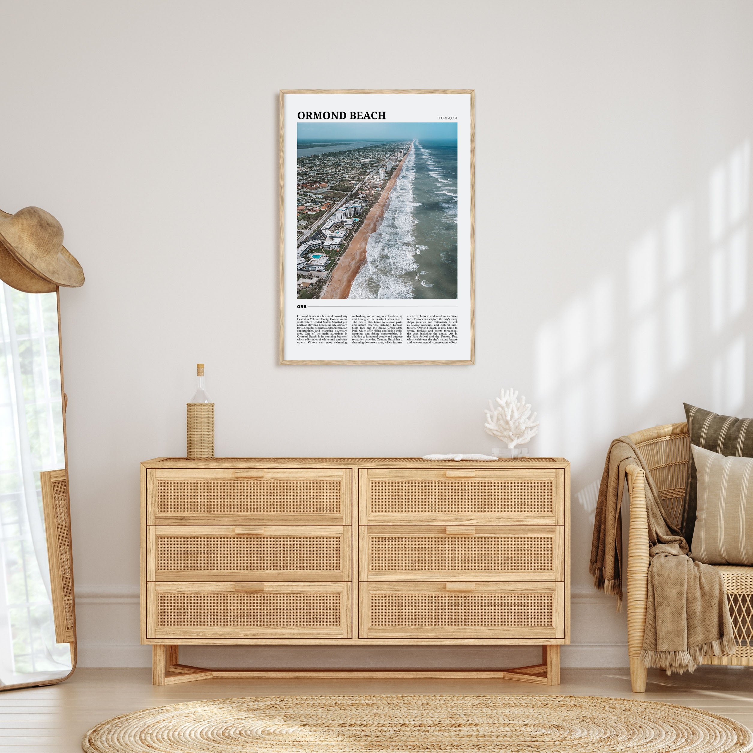 Ormond Beach Travel Color Poster