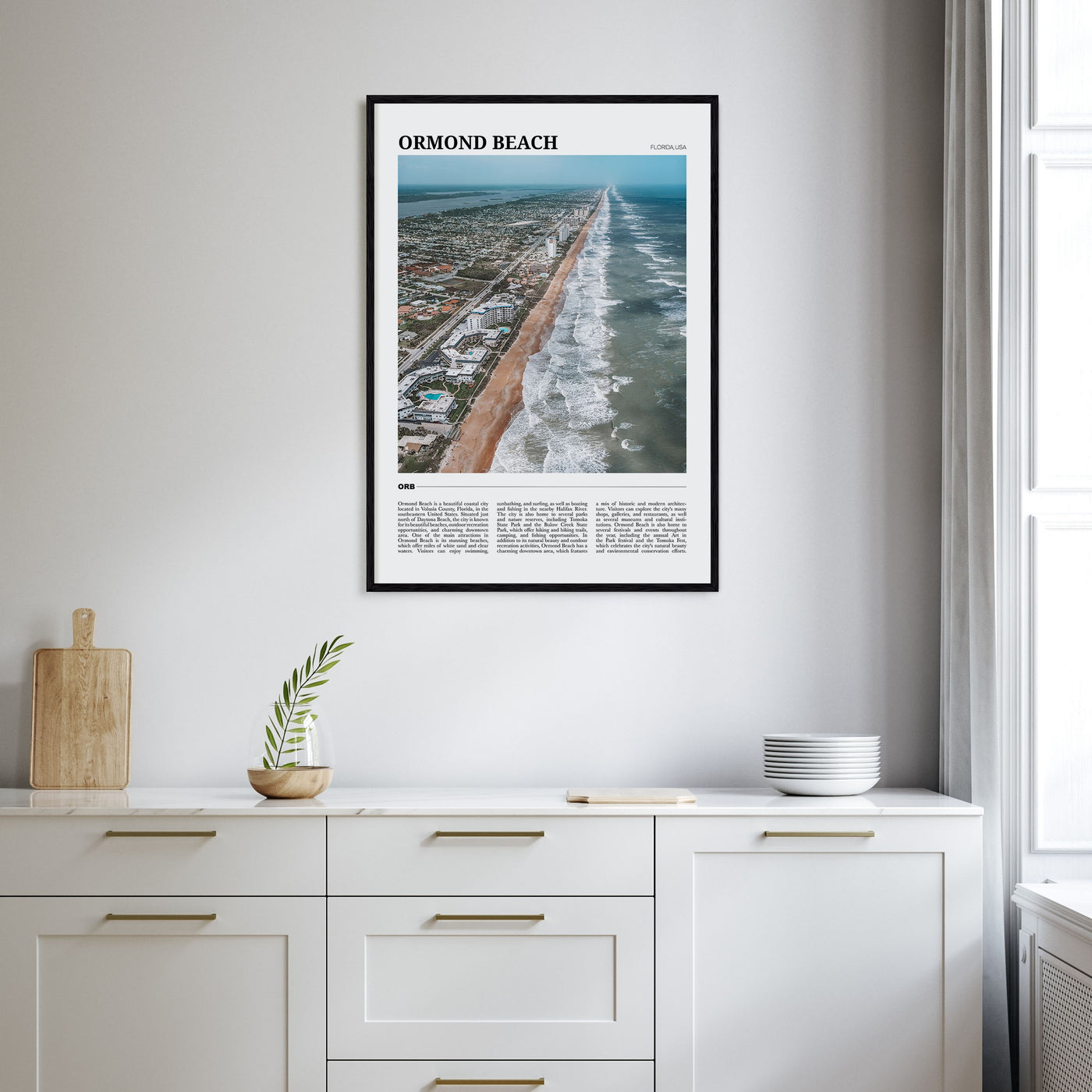 Ormond Beach Travel Color Poster