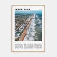 Ormond Beach Travel Color Poster