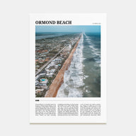 Ormond Beach Travel Color Poster
