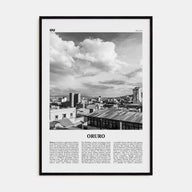 Oruro Travel B&W Poster