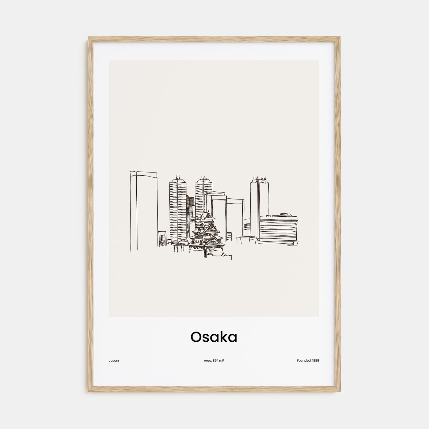 Osaka Drawn Poster