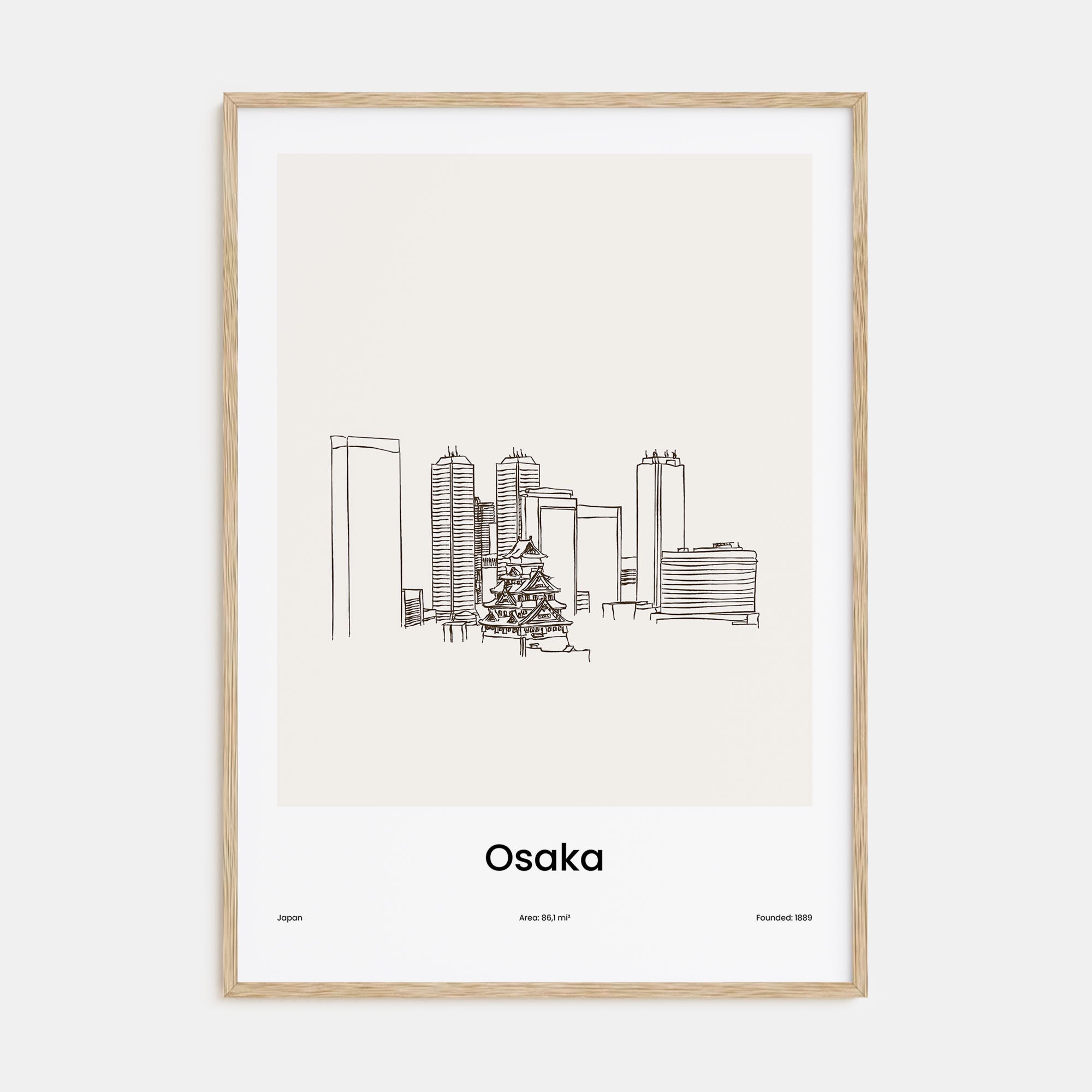 Osaka Drawn Poster