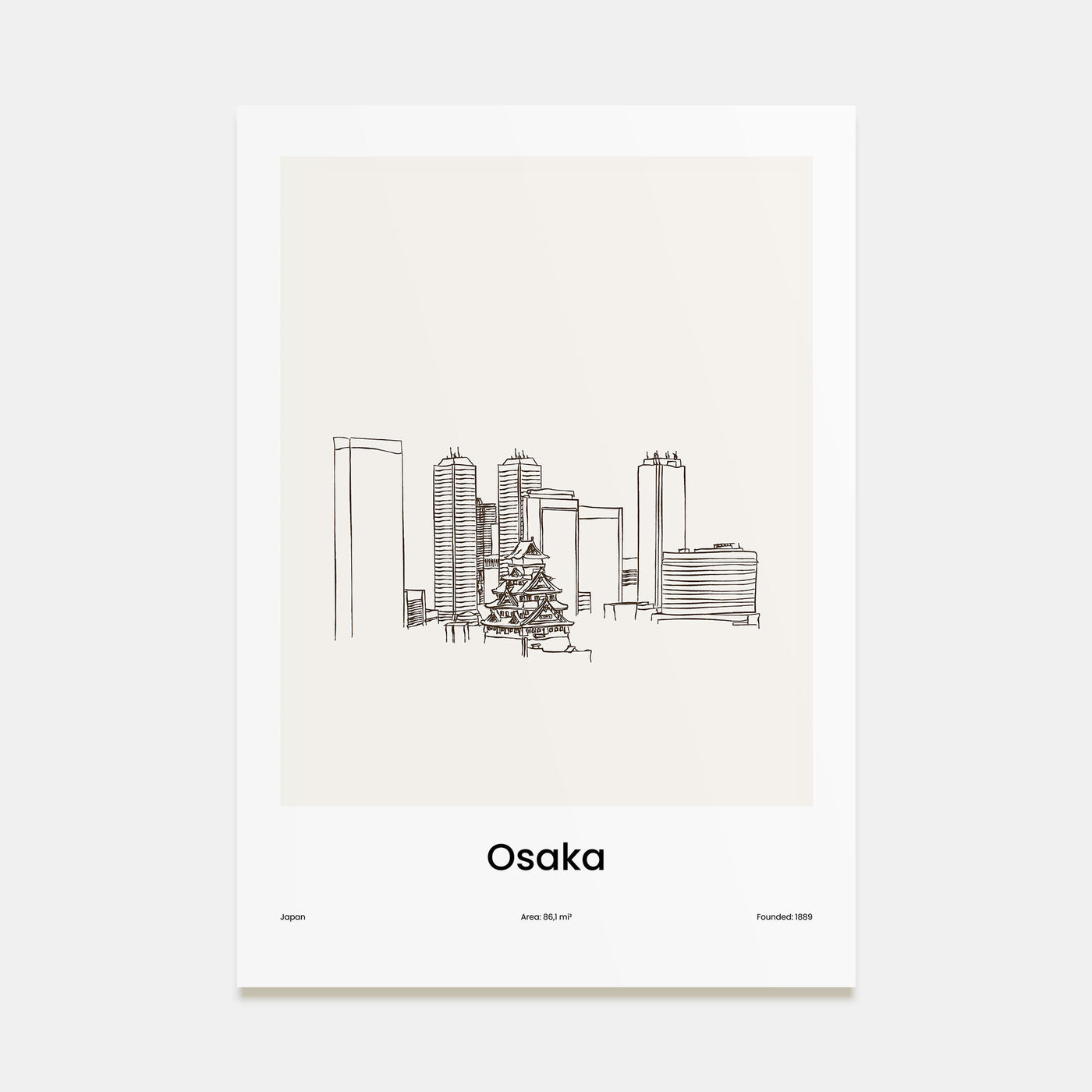 Osaka Drawn Poster