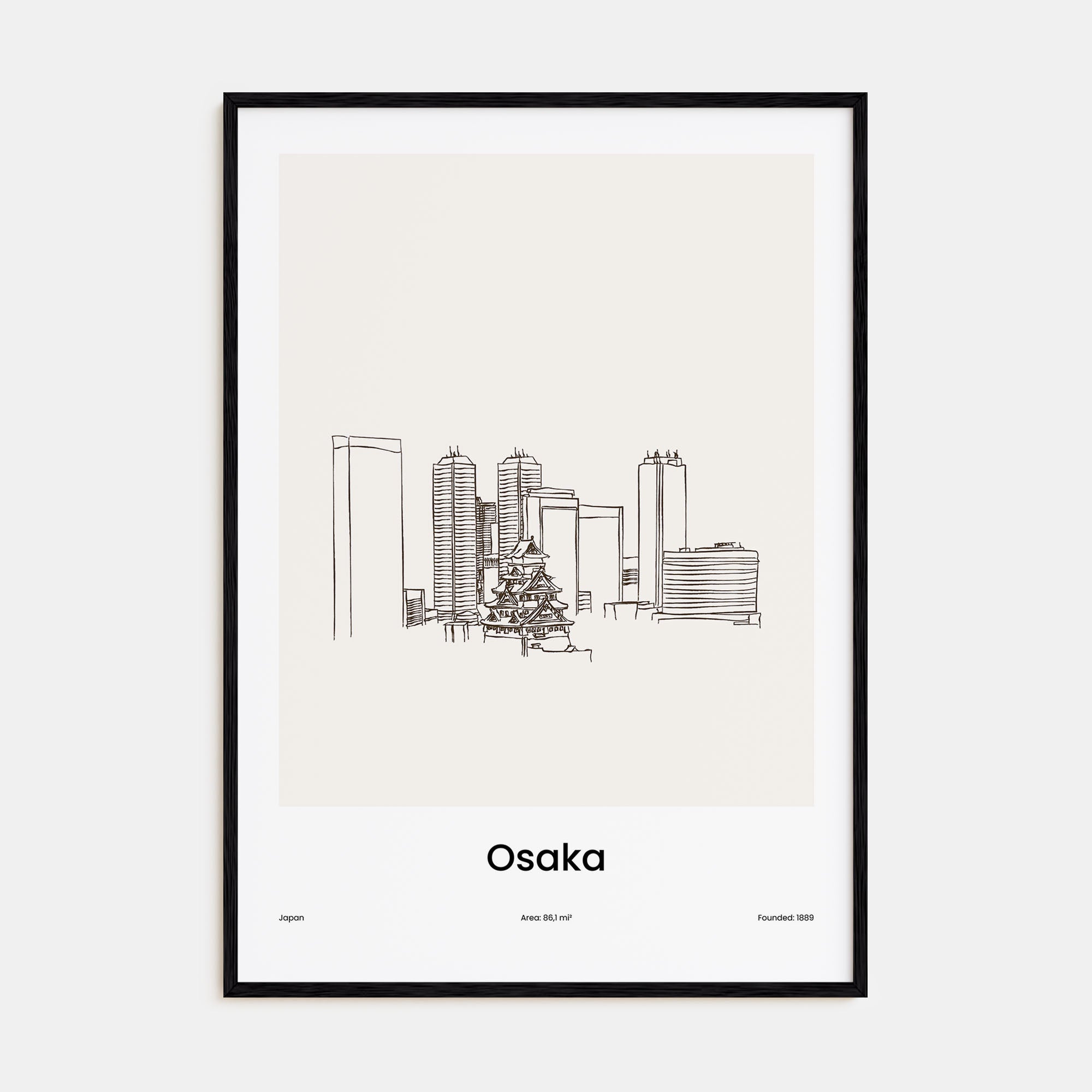 Osaka Drawn Poster