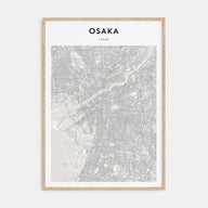 Osaka Map Portrait Poster