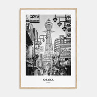Osaka Portrait B&W Poster