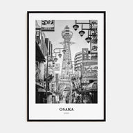 Osaka Portrait B&W Poster