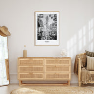 Osaka Portrait B&W Poster