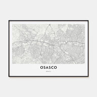 Osasco Map Landscape Poster