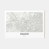 Osasco Map Landscape Poster