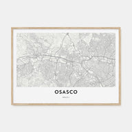 Osasco Map Landscape Poster