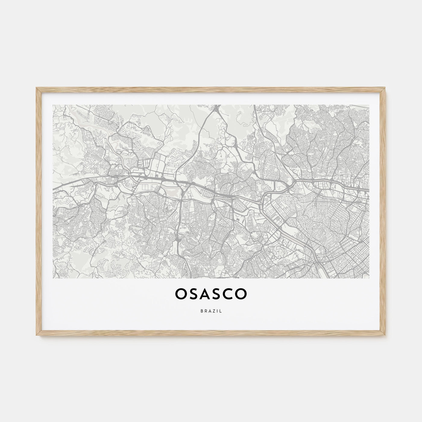 Osasco Map Landscape Poster