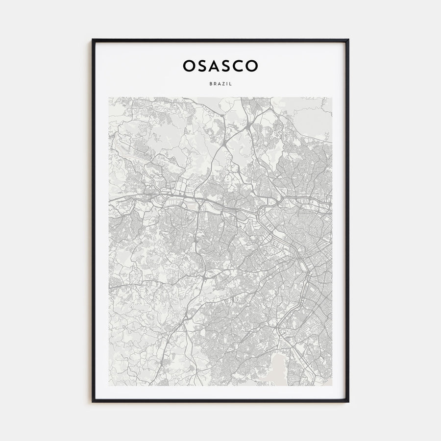Osasco Map Portrait Poster