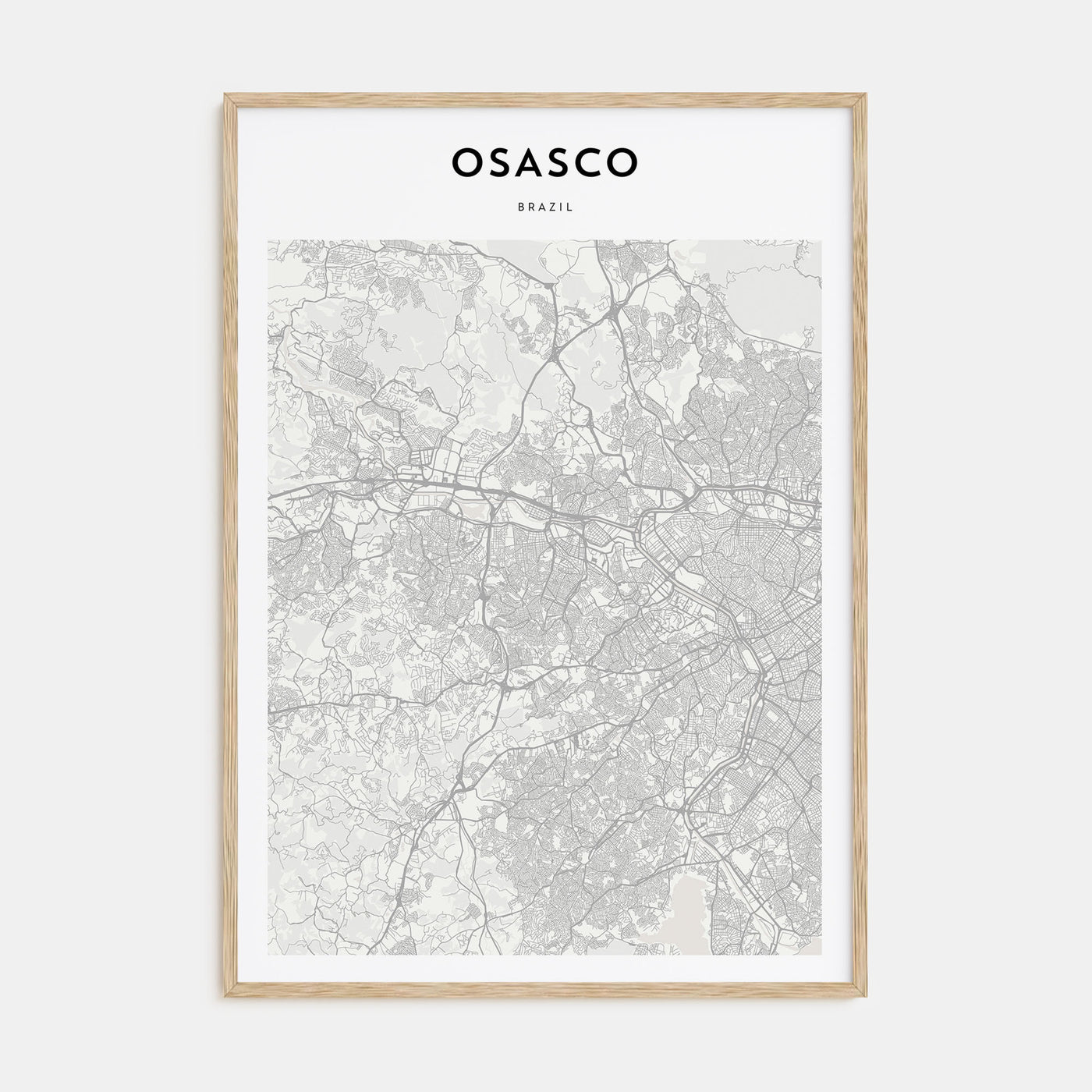 Osasco Map Portrait Poster