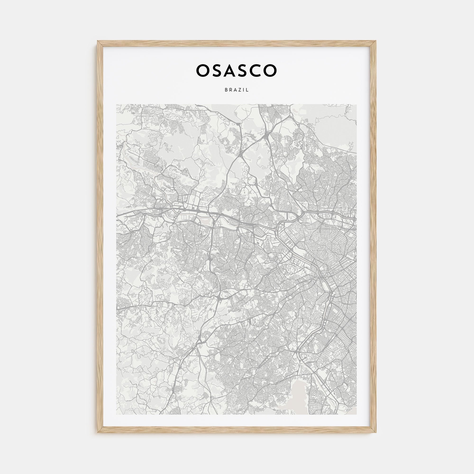 Osasco Map Portrait Poster