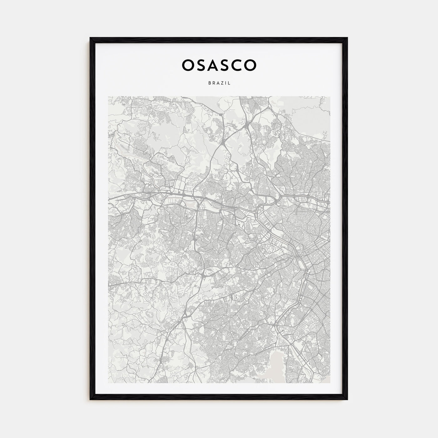 Osasco Map Portrait Poster