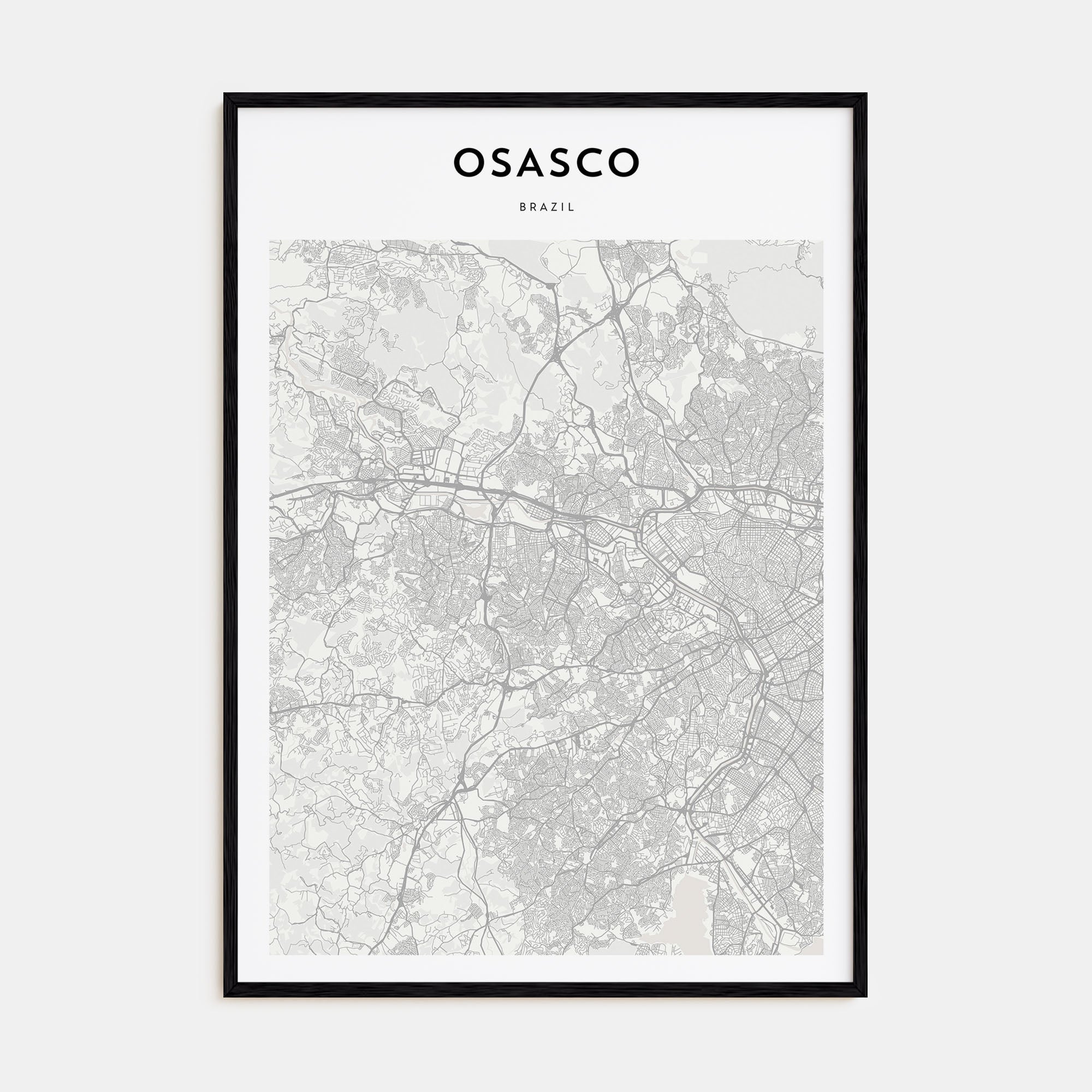 Osasco Map Portrait Poster