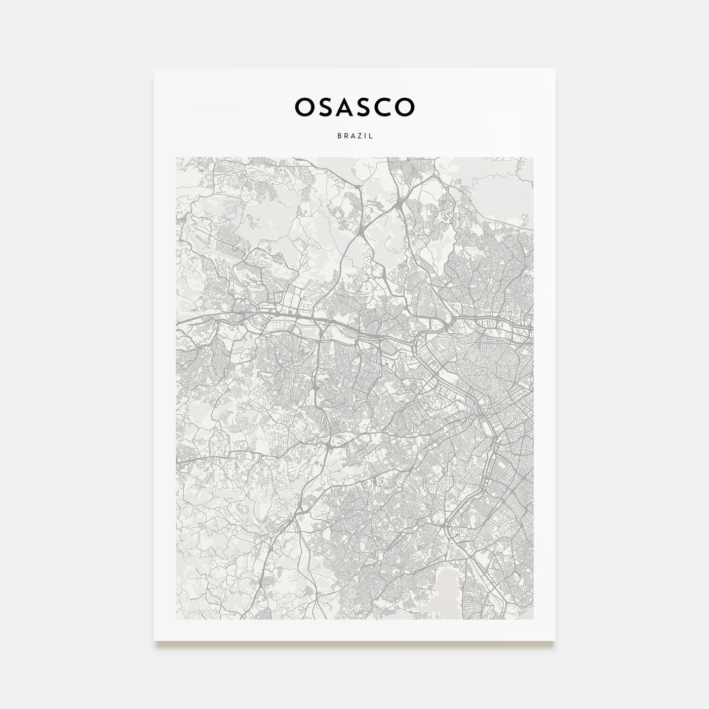Osasco Map Portrait Poster