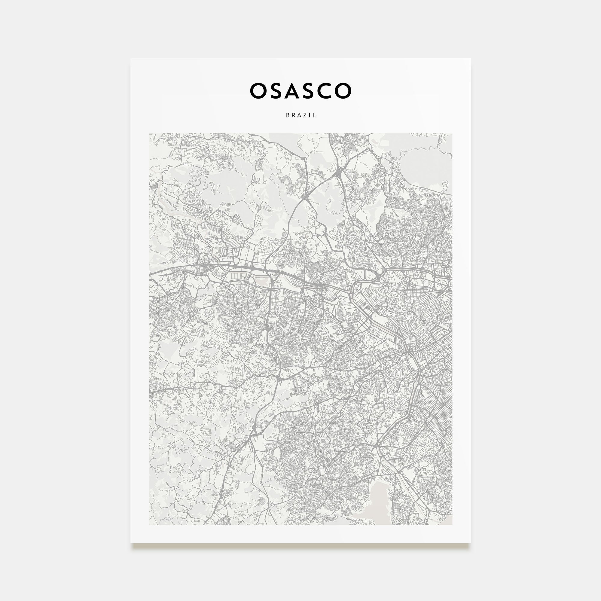 Osasco Map Portrait Poster