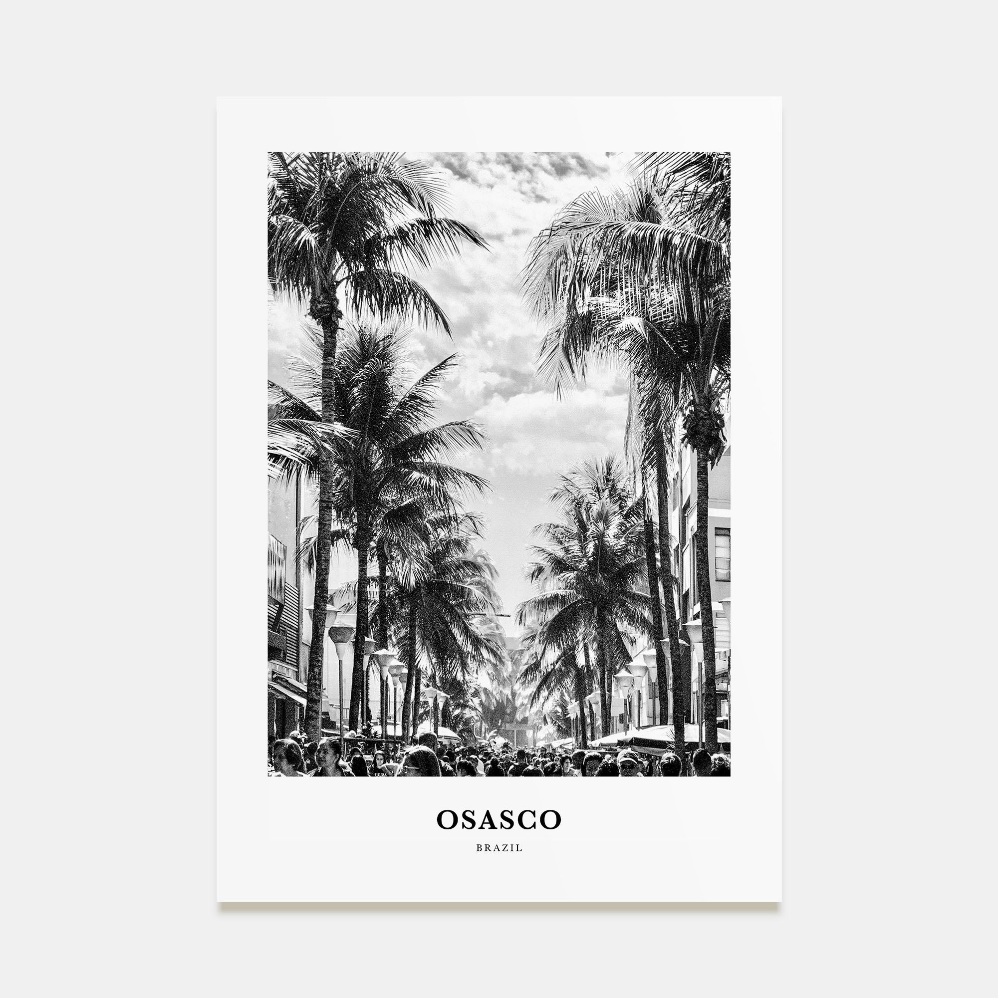 Osasco Portrait B&W Poster