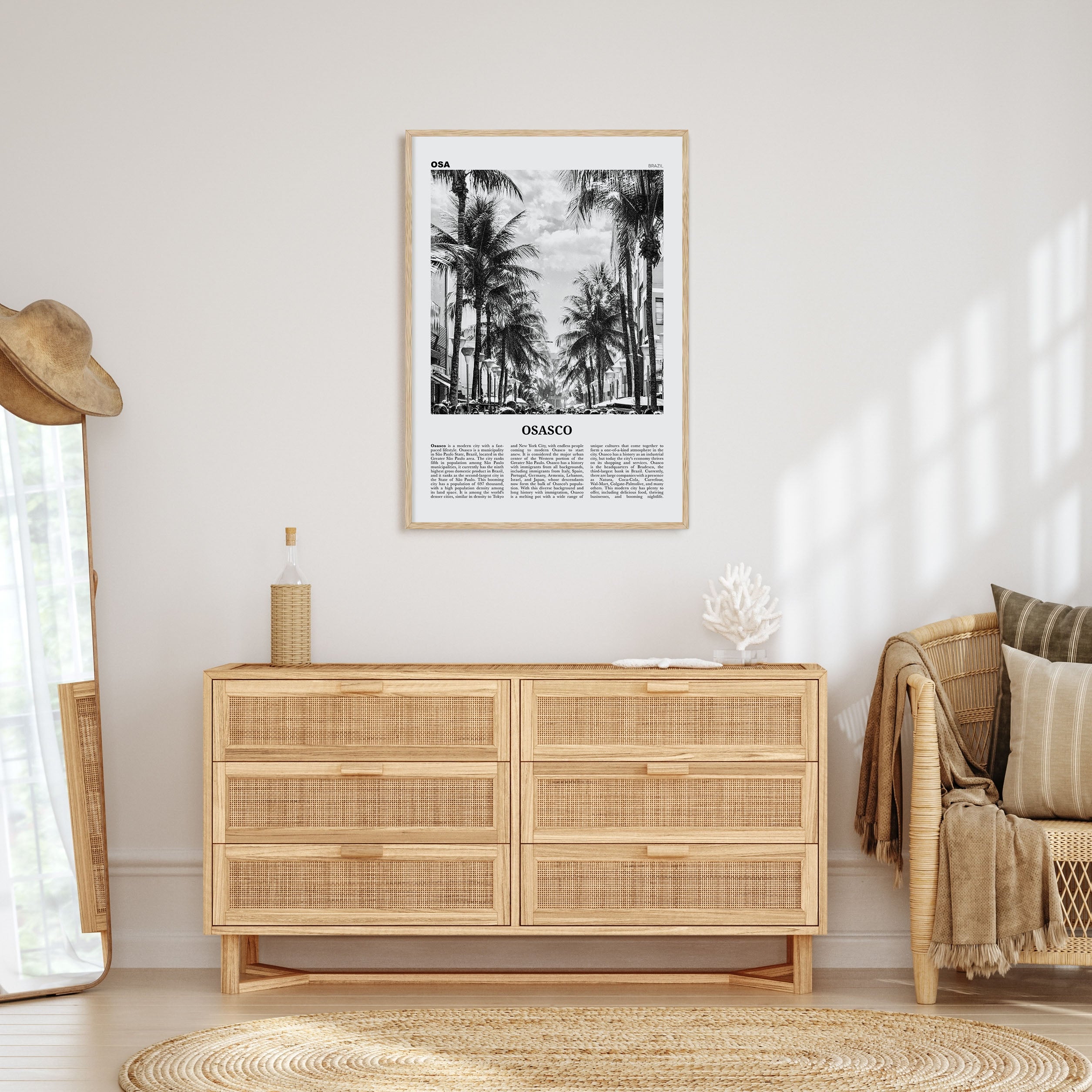 Osasco Travel B&W Poster