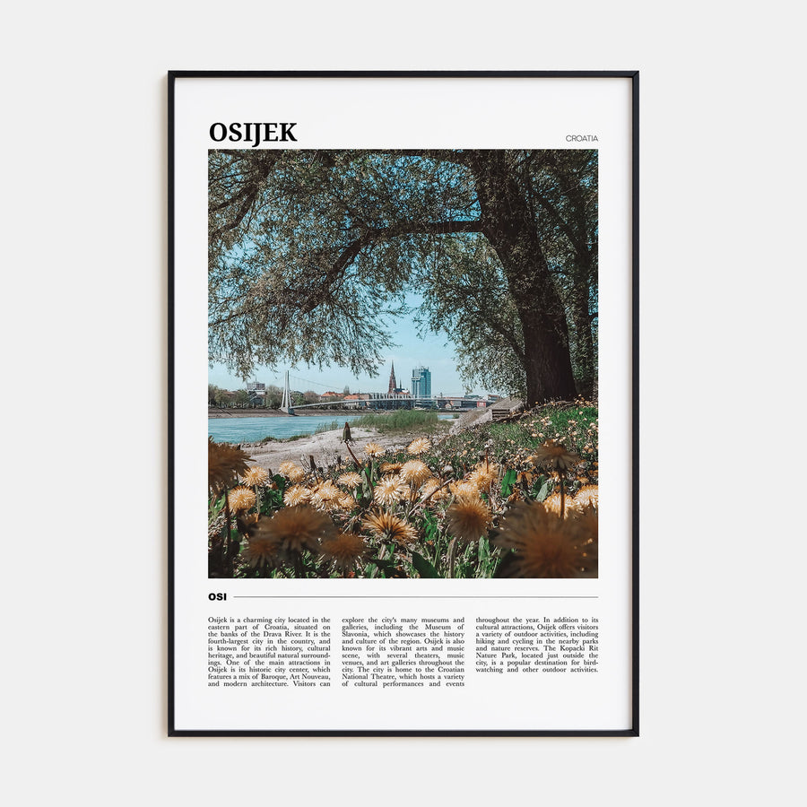 Osijek Travel Color Poster