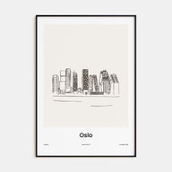 Oslo Drawn Poster